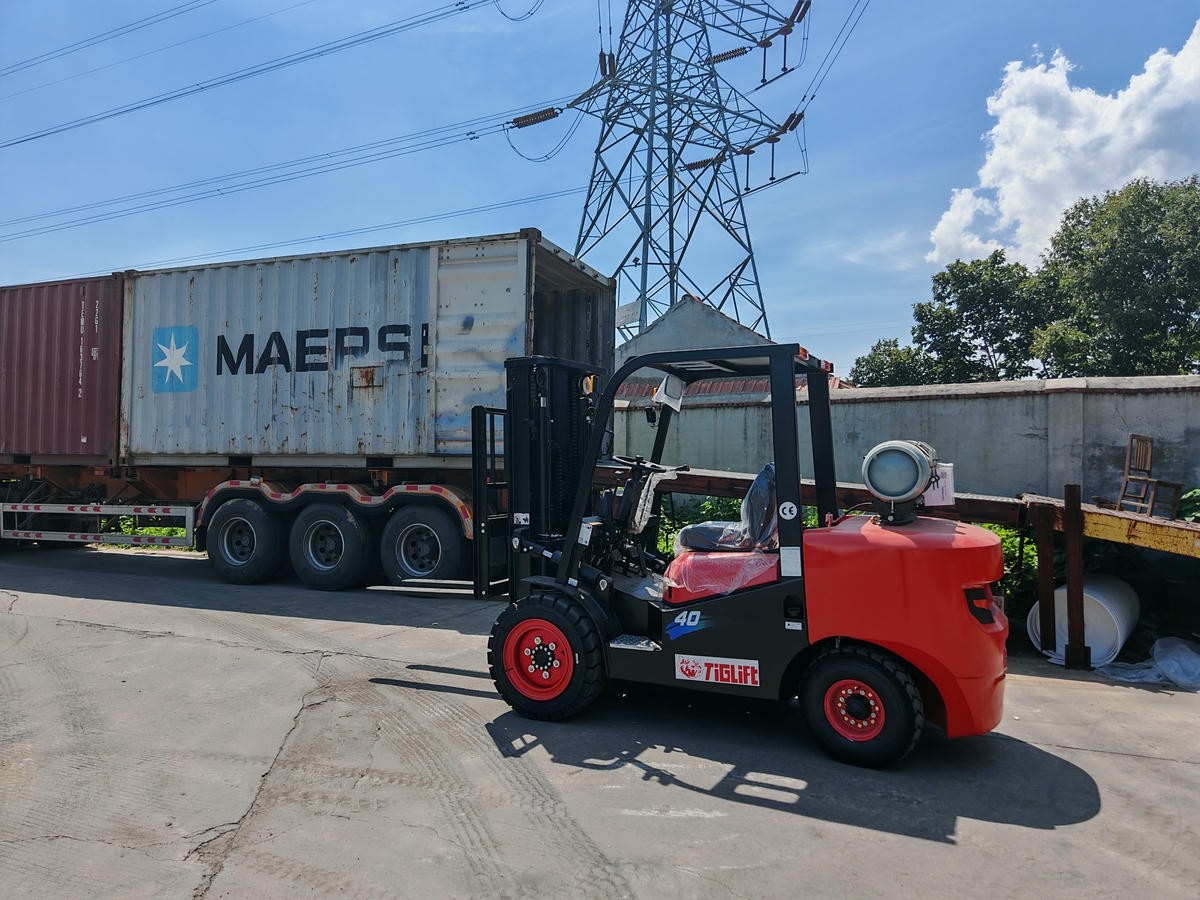 صورة شحنة رافعة شوكية تعمل بالغاز المسال